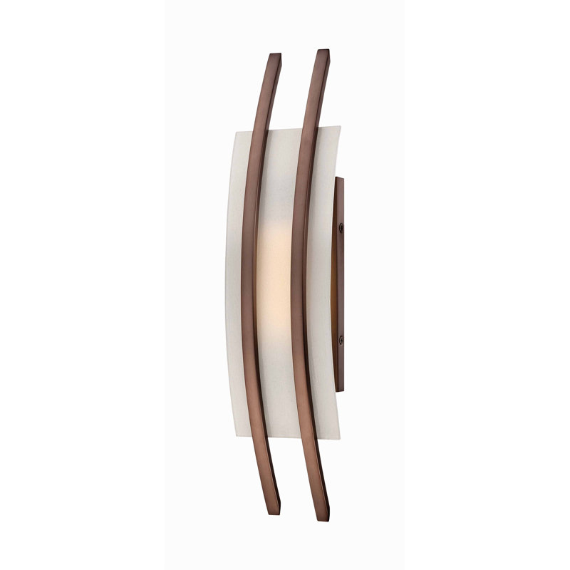 Trotta LED Armed Sconce, Hazel Bronze