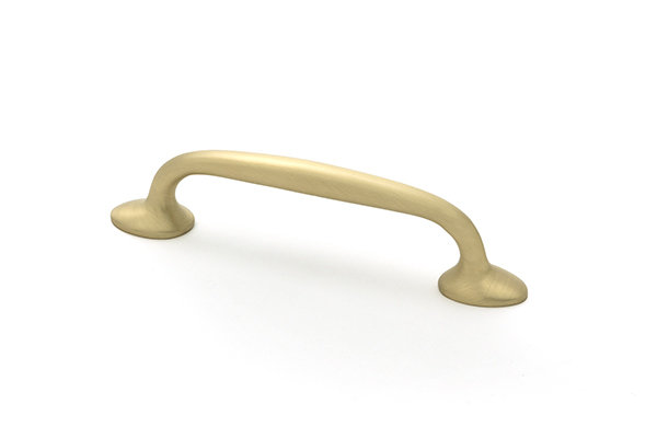Moore Handle Pull, 3.8", Satin Brass