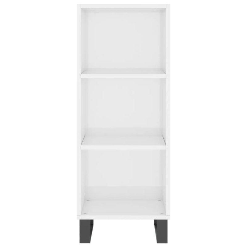 Macmanus 90cm H x 34.5cm W Standard Bookcase, Gloss White