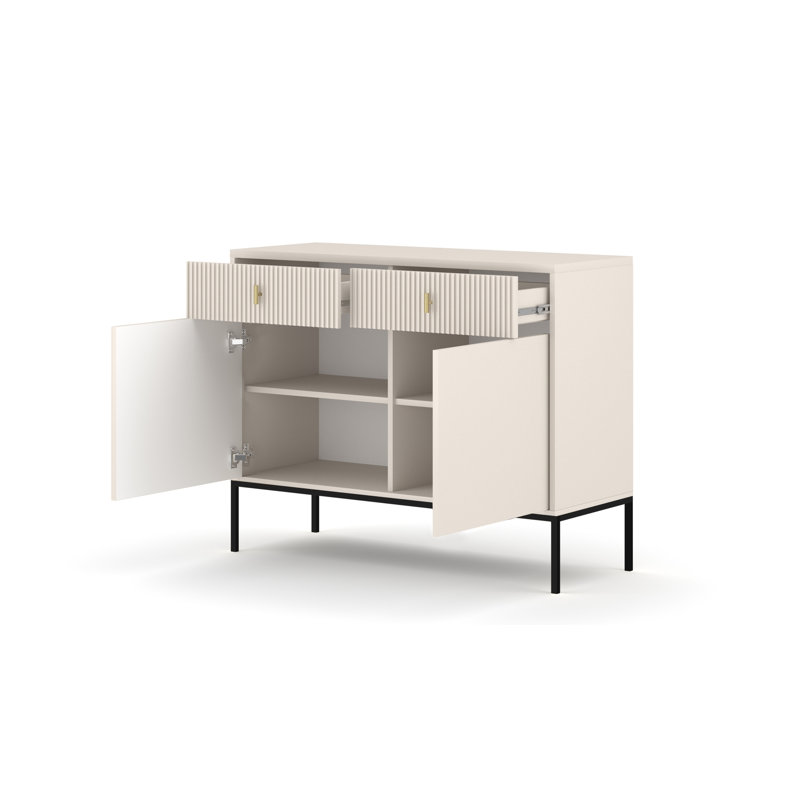 Tarrick 104.2cm Sideboard, Cashmere/Black