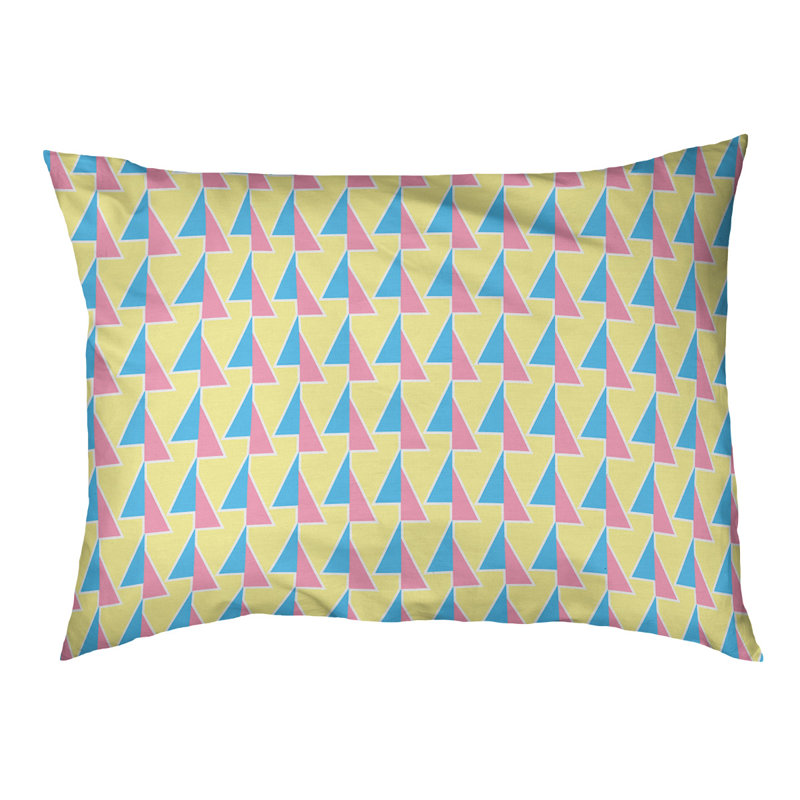Coussin pour chien Chen, Moyen (l 40 po x P 6,5 po x H 30 po), Bleu/rose