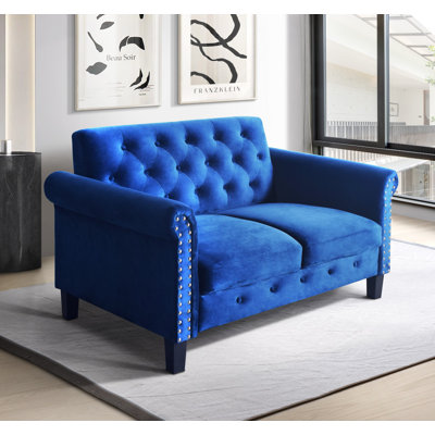 Lueck 57.3'' Velvet Loveseat