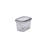 Durable Storage Box Set (12 Pieces), Anthracite Color, 5.5 x 5.5 x 3.9 inches | 100% BPA-Free Plastic, 38.8 fl oz Capacity | Dishwasher-Safe, Perfect for Organizing Home & Office Spaces, Space-Saving Design