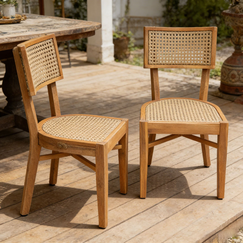 Chaise d'extérieur en bois