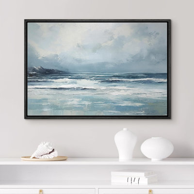 Coastal Beach " Navy Blue Ocean Wave Beach Nature "