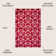 Mashawna Blocks Modern Geometric Red/White Rug