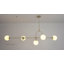 Cadel Impressive 5-Light Antique Brass Linear Chandelier