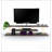 FurnisHome Store Tars Mid Century Modern Tv Stand 4 Shelves Open Storage Metal Cords Entertainment Centre 56 inch Low Tv Unit-1612066348