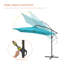 Scarlott 98.3" x 98.3" Square Umbrella-1915426803