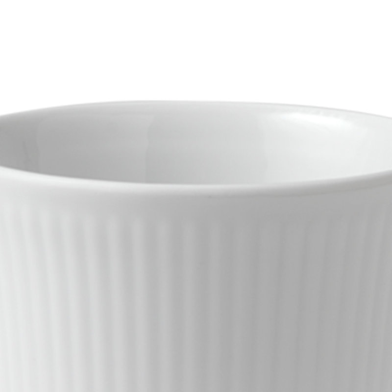 Royal Copenhagen White Fluted Thermal Coffee Mug