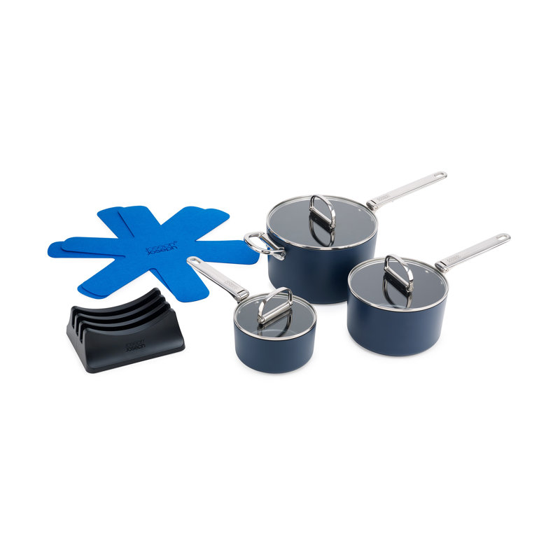 pace Ceramic Non-Stick 7-piece Saucepan Set