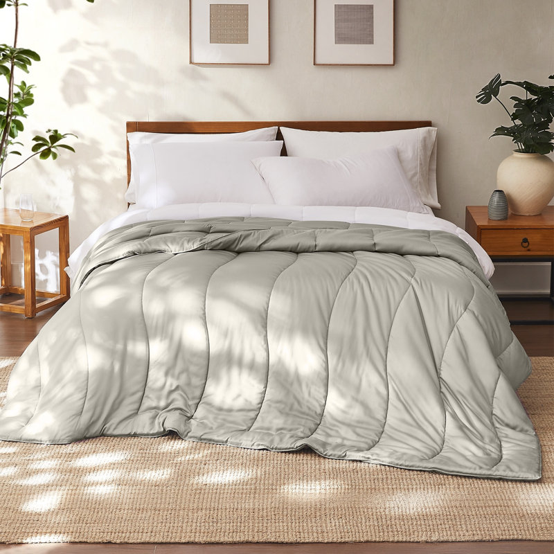 Modern Threads TENCEL Lyocell Luxury Ultra Soft Down Alternative Comforter, Queen Comforter, Taupe