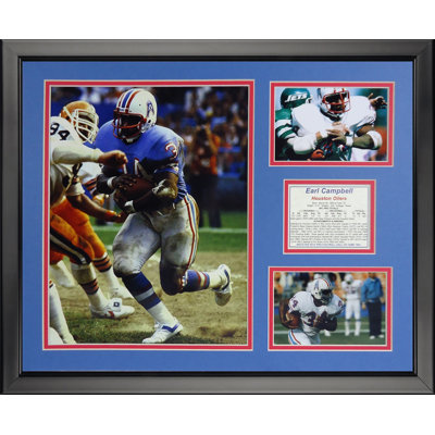 Memorabili à encadré houston texans-earl campbell NFL