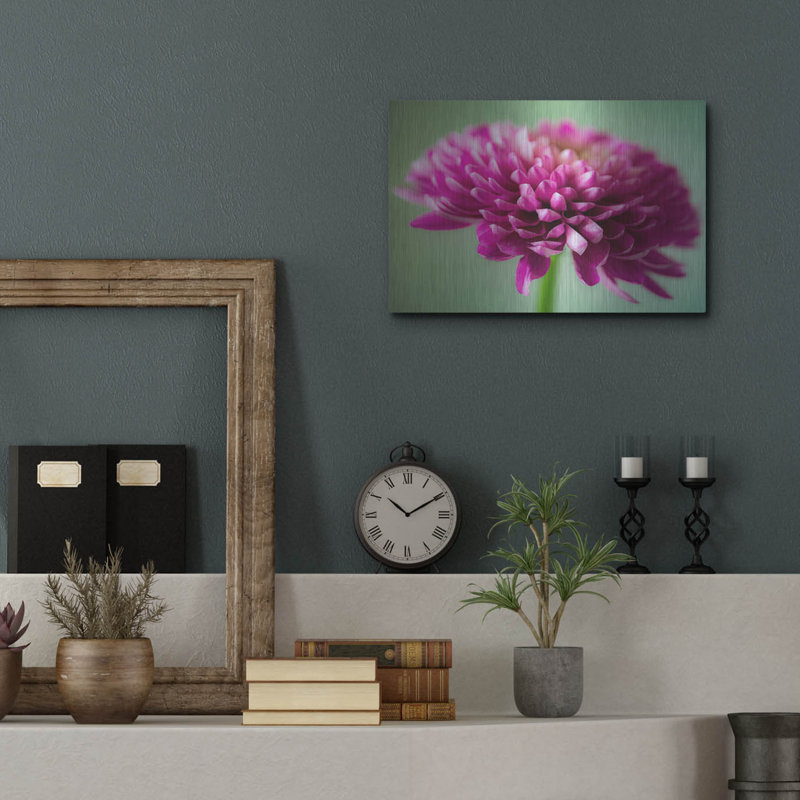 Latitude Run® «Mums The Word» par Pamela Plummer, art mural en métal, H 12 po x l 16 po