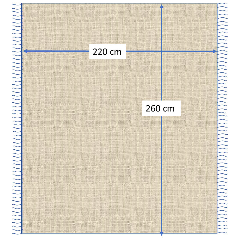 Eptakomi Cotton Chevron / Zig Zag Bedspread, 220 W x 260cm L, Green