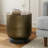 Cody 16"W Cast Aluminum Contemporary End Table with Dual-Tone Finish, Assembled