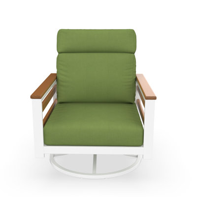 Townsend Metal Outdoor Rocking Chair With Sunbrella Cushion by Birch Lane