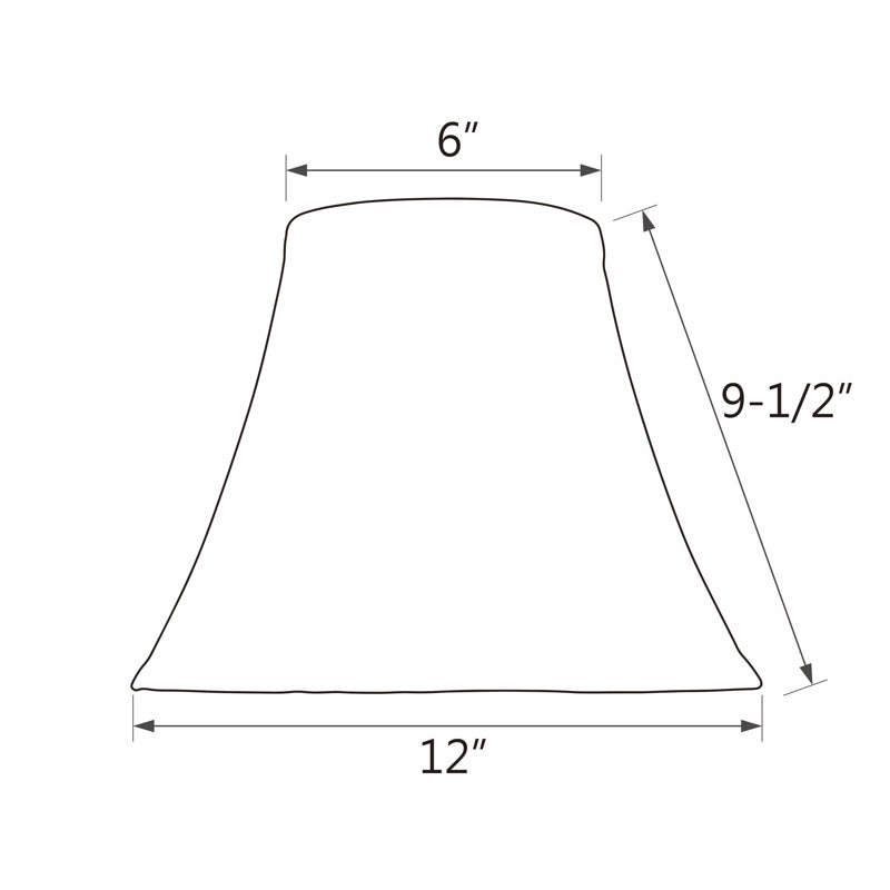 abat-jour cloche en Similisoie en soie de 9,5 po (araignée)/beige/noir/beige
