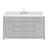 Aberdeenshire 60" Single Bathroom Vanity with Carrara White Marble Top-85364200