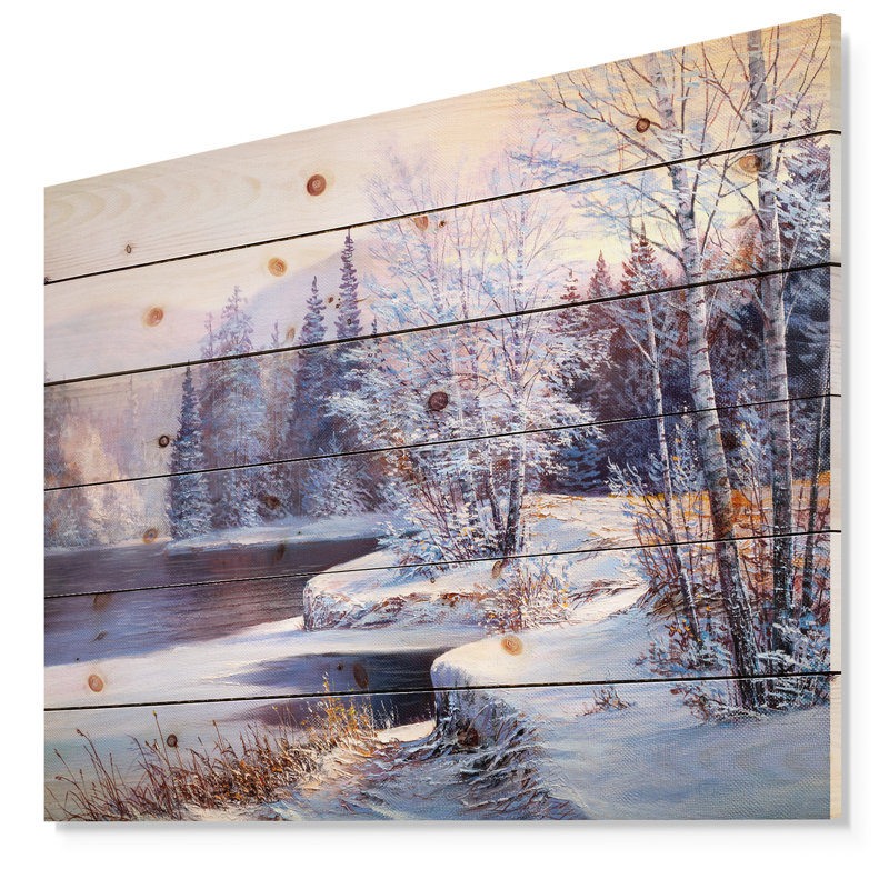 " Christmas Forest ", 15" H x 20" W x 1" D, Wood