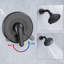 Robinet de douche avec valve brute-66809418