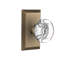 Studio Plate with Round Clear Crystal Door Knob-326910670-326910661