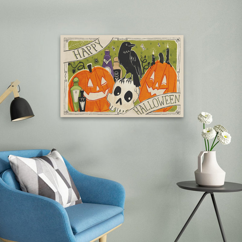 «Stay Creepy» - «Black Crows Bottles Crows», art d'Halloween, H 16 po x l 24 po