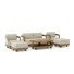 Granada Teak 6 - Person Patio Conversation Set with Sunbrella® Cushions
