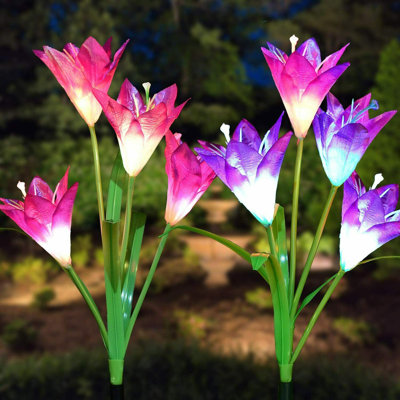 Vanleuven Plastic Plants & Flowers Garden Stake