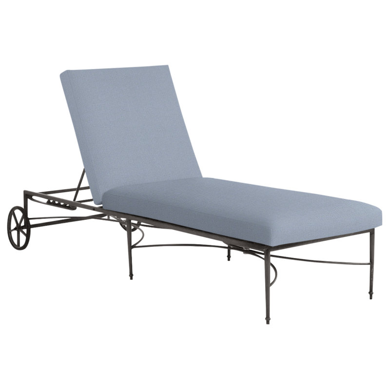 Chaise longue en aluminium Roma, Chambray tonnelle, Welt