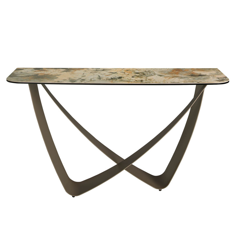 50cm Marble Top Console Table