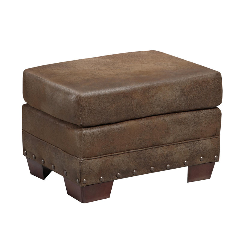 Méridienne avec repose-pieds de 44 po de largeur Jailiyah, Microfibre / microsuède peau de daim