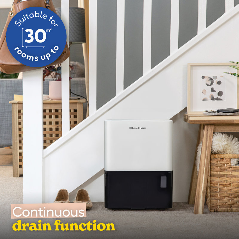 Russell Hobbs Rhdh1001 10l Dehumidifier, White