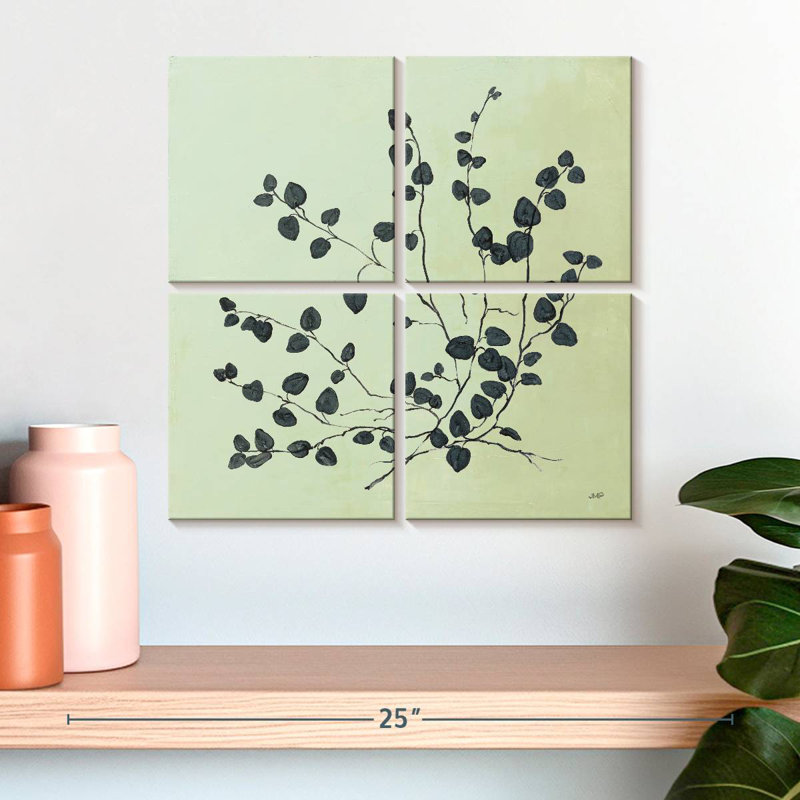 Harnek Botanical Study II Sage, 18" H x 18" W