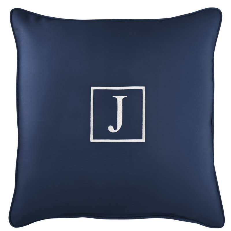 Housse et insert de coussin d'extérieur carré Kettil, J, Toile bleu marine Sunbrella®