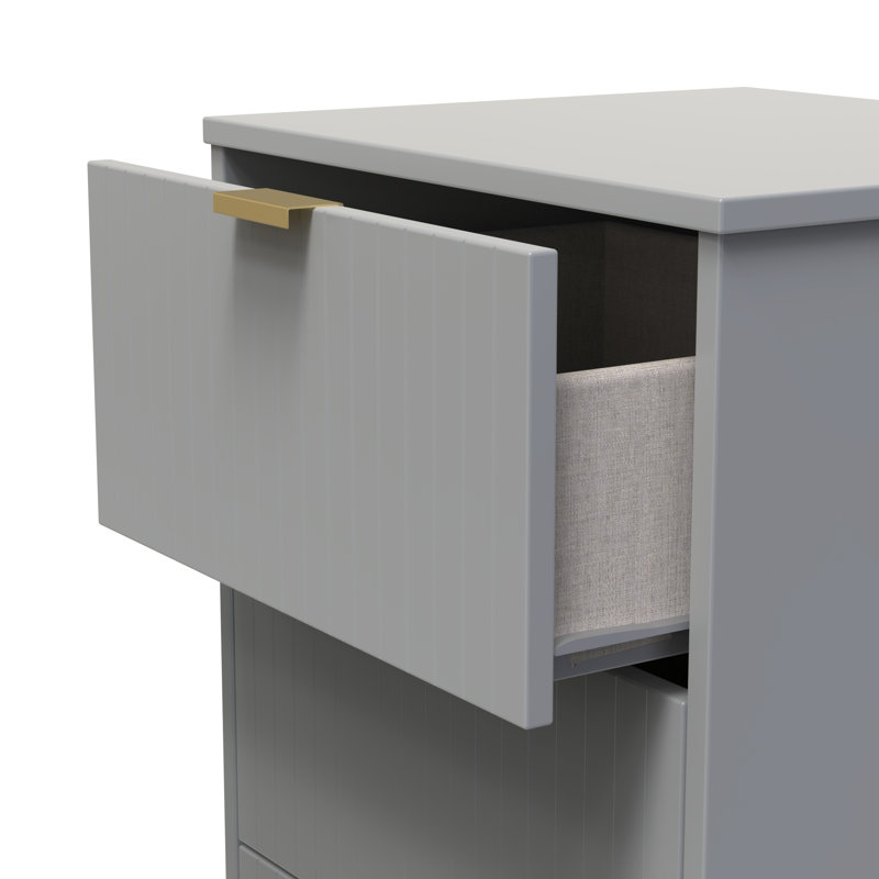 Atsumi 45cm W Manufactured Wood Bedside Table, Dusk Grey
