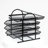 4 Tier Metal Mesh File Organizer, Sliding Tray Desktop Document Holder