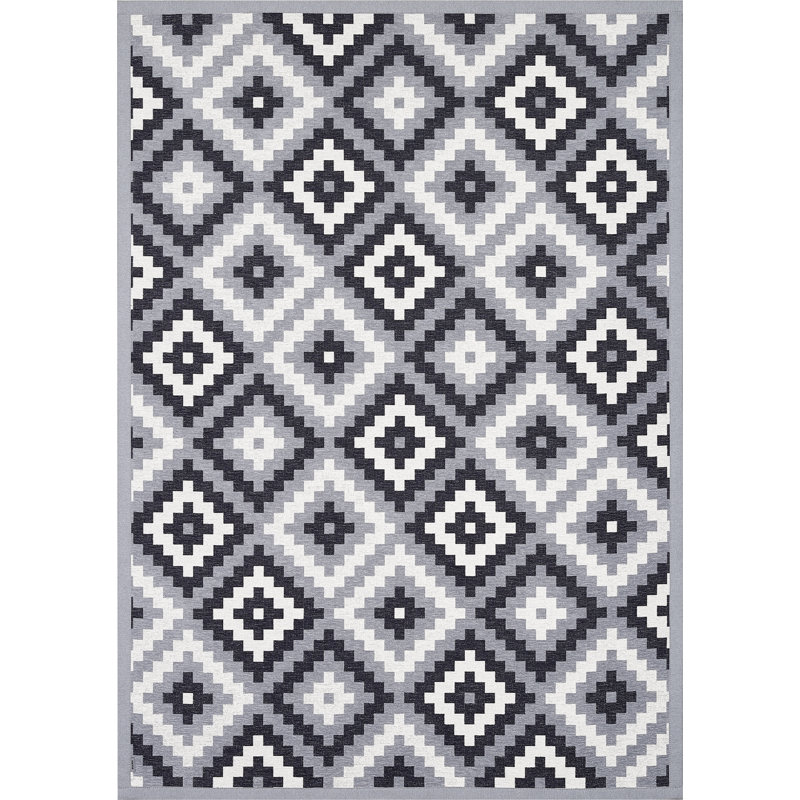 Geometric Hand Woven Area Rug, Rectangle 70 x 140cm