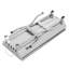Barbecue portatif en acier inoxydable 70 * 31 * 71 cm