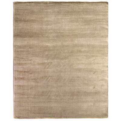 Honeycomb Hand Loomed Viscose Chevron Indoor Rug