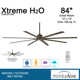 84" Xtreme 8 - Blade Outdoor Standard Ceiling Fan with Remote Control