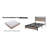 Bed Frame, Wooden Platform Bed Frame With Storage LED Light Headboard And 2 USB, No Noise, Large Underbed Storage, No Box Spring Needed, Easy Assembly-2068161336