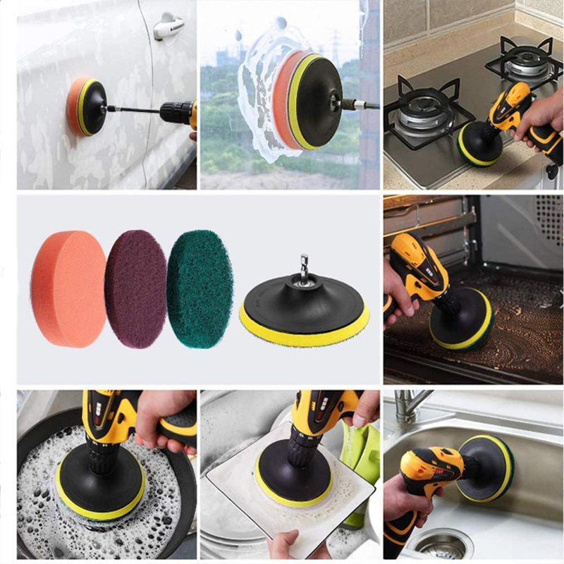 22 Piece Free-Standing Toilet Brush Set