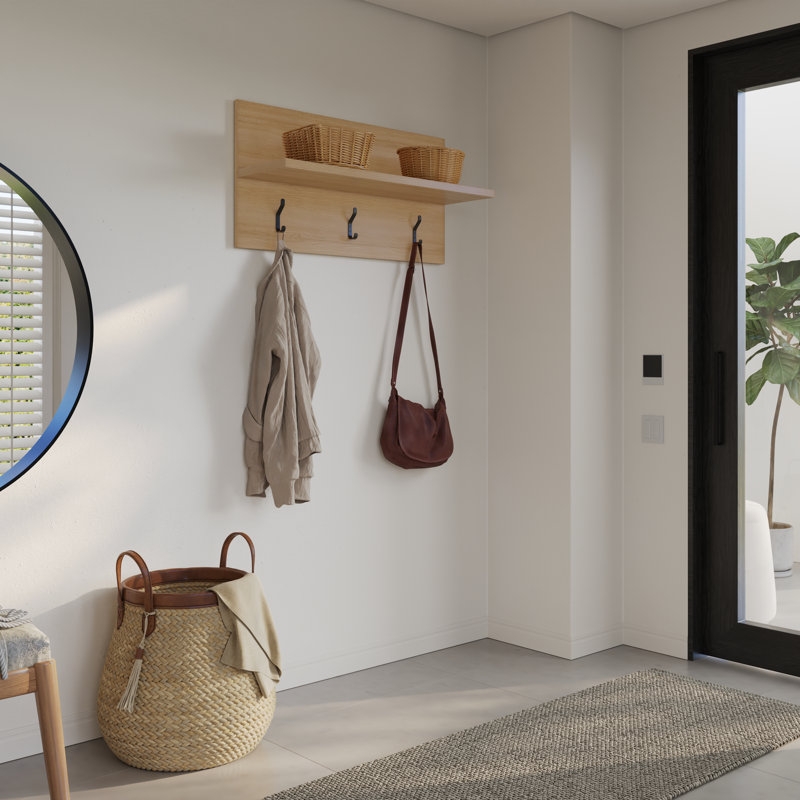 Portemanteau mural Carwile, Beige
