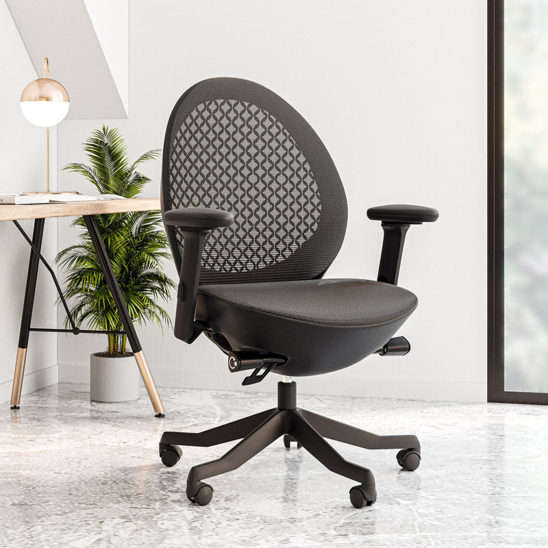 Fauteuil de direction avec accoudoirs, Noir