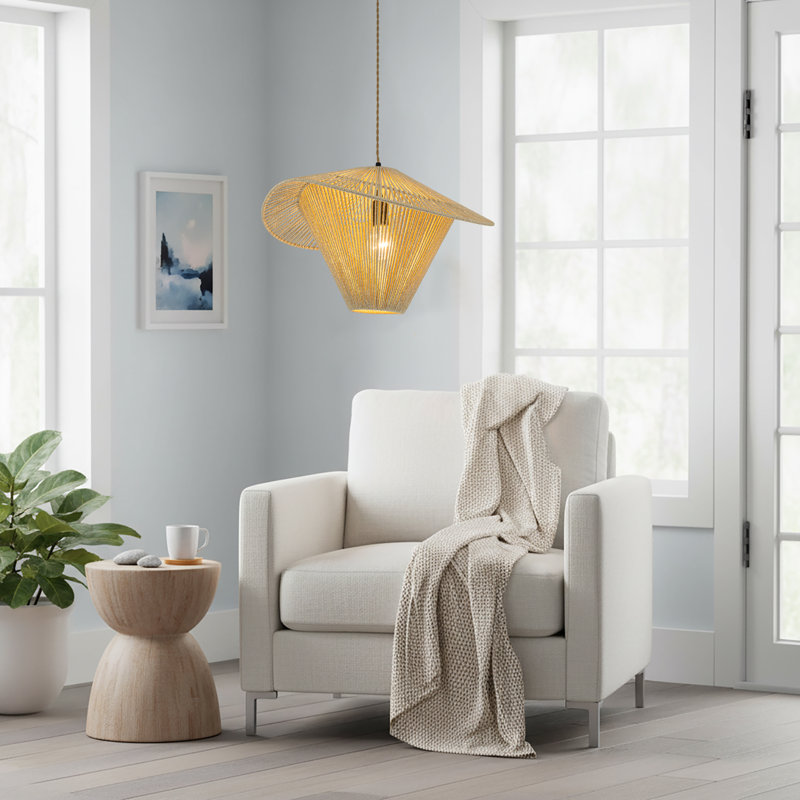 Luminaire suspendu en rotin Elara