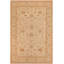 Tapis brun clair en laine noué à la main 9 pi 10 po x 7 pi Abbigail Southwestern