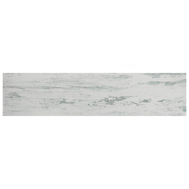 Carreau en porcelaine aspect bois 8,5 "x 35,5" Cassis, Blanc