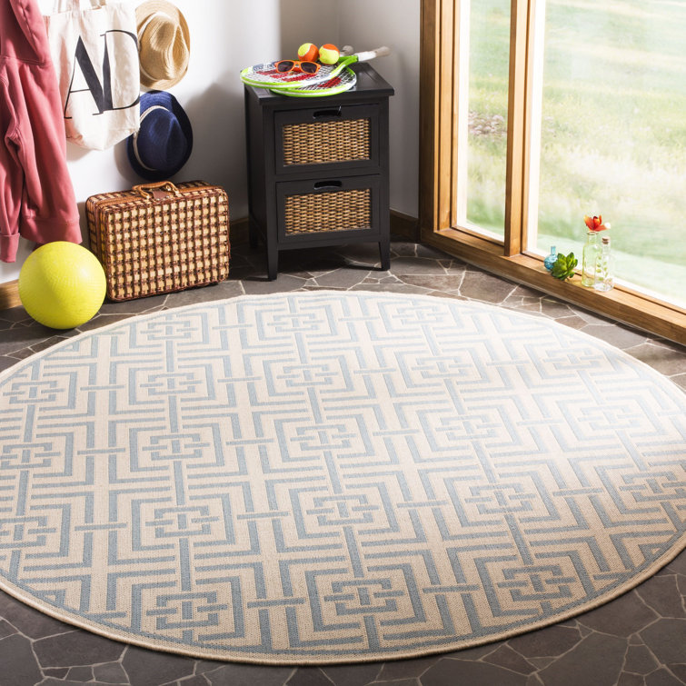Gowanus Linden 100 Performance Geometric Indoor/Outdoor Area Rug