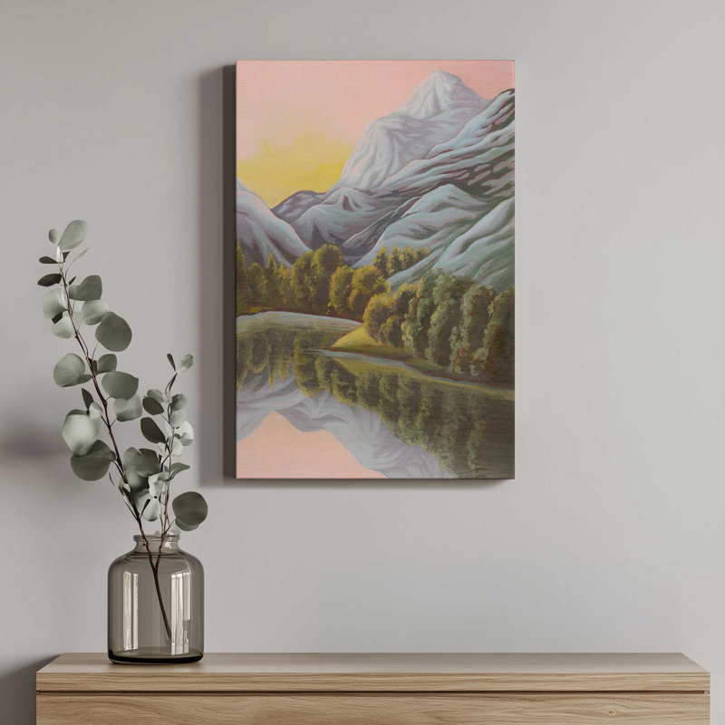 Impression sur toile Chroma Mountain Majesty II par Grace Popp, H 30 po x l 20 po, Doré